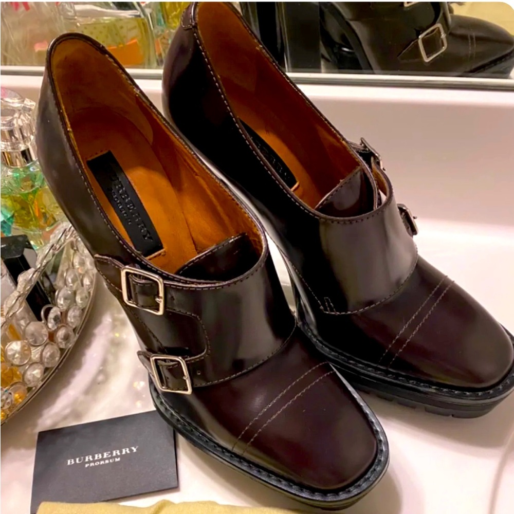 Burberry Prorsum Parker Monk double buckle shoes size 39EU - 8.5 US